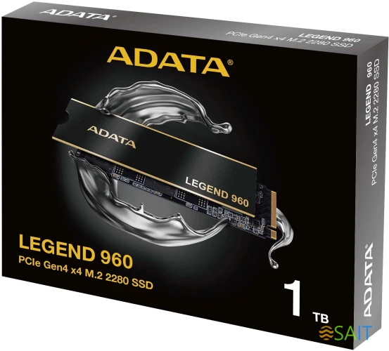 Накопитель SSD A-Data PCIe 4.0 x4 1TB ALEG-960-1TCS Legend 960 M.2 2280