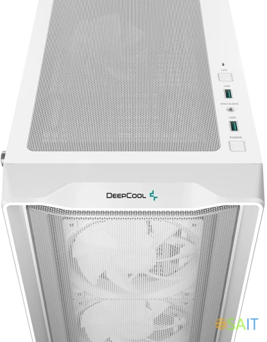 Корпус Deepcool CC560 Mesh V2 белый без БП ATX 4x120mm 5x140mm 2xUSB3.0 audio bott PSU