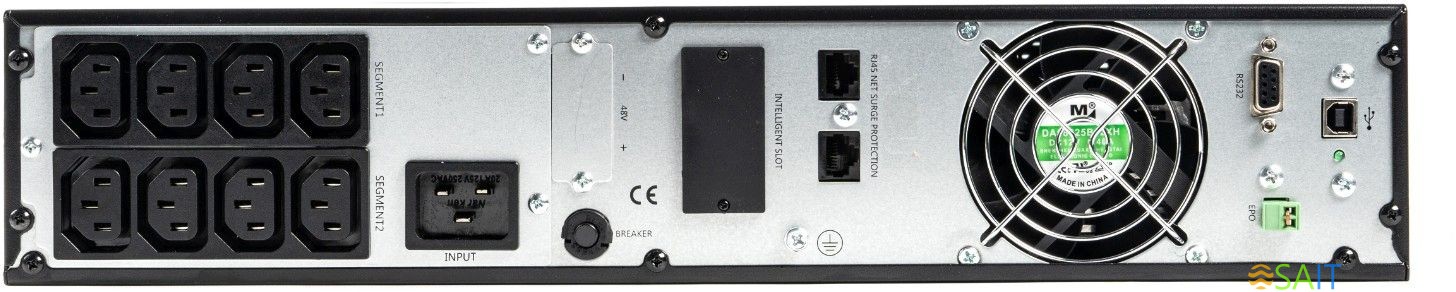 Источник бесперебойного питания Бастион Skat-UPS 2000-Rack-ON-4X9-E 1800Вт 2000ВА черный