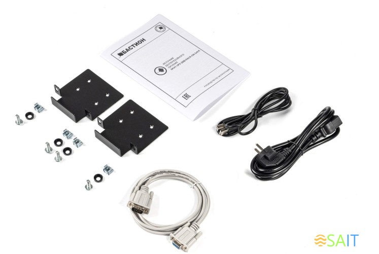 Источник бесперебойного питания Бастион Skat-UPS 2000-Rack-ON-4X9-E 1800Вт 2000ВА черный