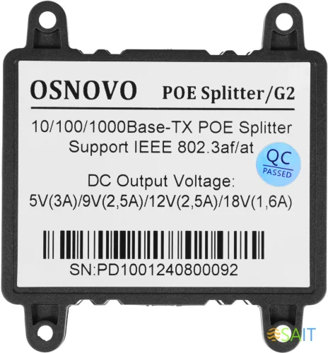 Сплиттер PoE Osnovo PoE Splitter/G2