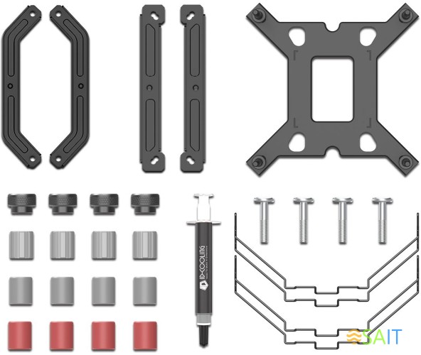 Устройство охлаждения(кулер) ID-Cooling SE-224-XTS ARGB Soc-AM5/AM4/1200/1700/1851 черный 4-pin 29dB Al+Cu 220W 650gr Ret (SE-224-XTS ARGB)