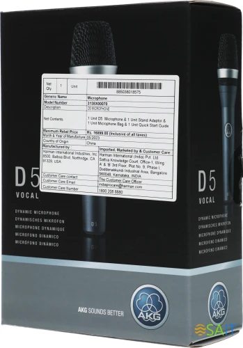 Микрофон проводной AKG D5 черный