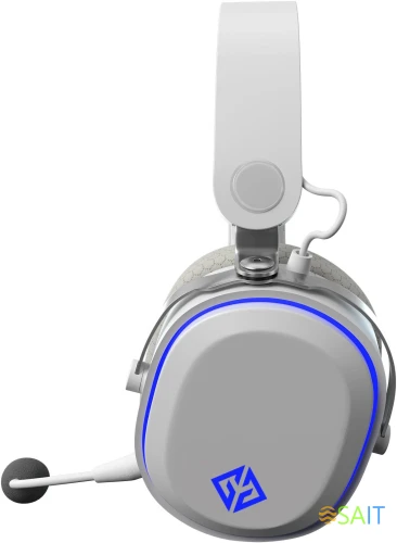 Наушники с микрофоном GMNG GG-HS405W белый мониторные BT/Radio/3.5mm оголовье (1899880)