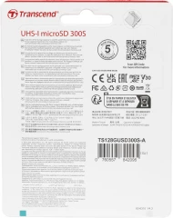 Флеш карта microSDXC 128GB Transcend TS128GUSD300S-A + adapter