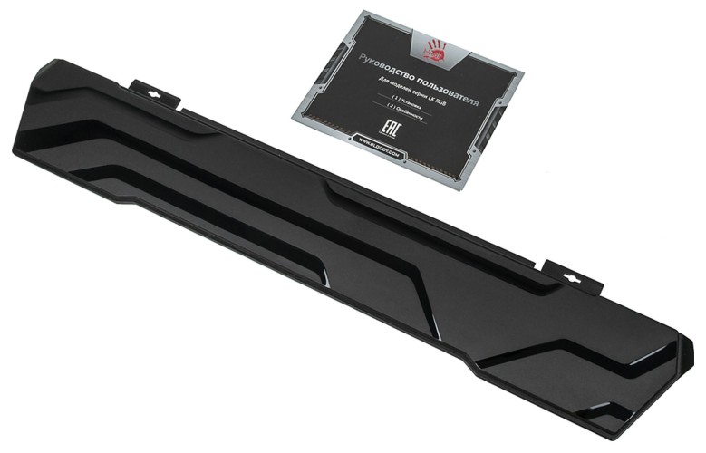 Клавиатура A4Tech B3370R черный USB Multimedia for gamer LED (подставка для запястий) кабель 1.8м