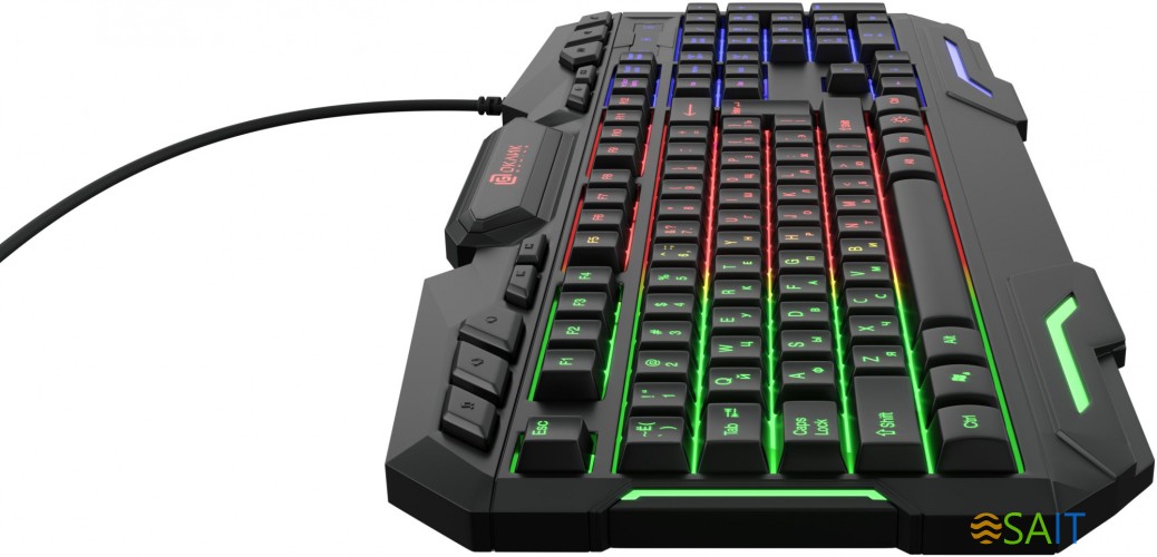 Клавиатура Оклик 700G Dynasty черный USB Multimedia for gamer LED