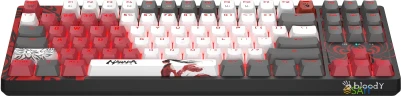 Клавиатура A4Tech Bloody S87 Naraka механическая черный/красный USB for gamer LED (S87 NARAKA)
