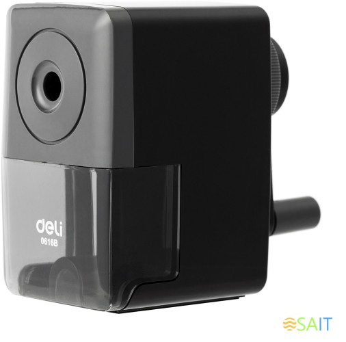 Точилка для карандашей механическая Deli E0616B 1 отверстие ассорти