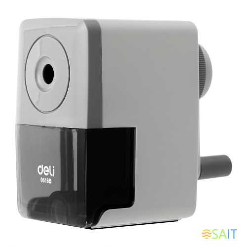 Точилка для карандашей механическая Deli E0616B 1 отверстие ассорти