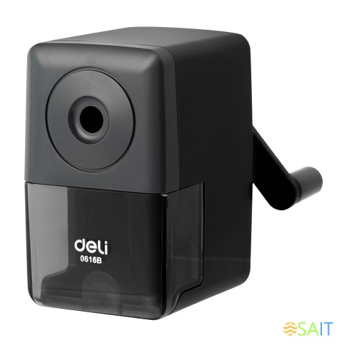 Точилка для карандашей механическая Deli E0616B 1 отверстие ассорти