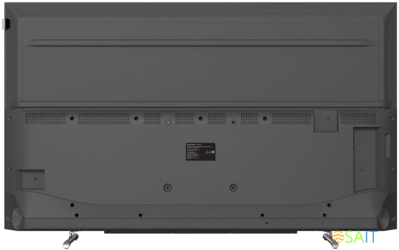 Телевизор QLED Digma Pro 43" QLED 43L Google TV Frameless черный/серебристый 4K Ultra HD 120Hz HSR DVB-T DVB-T2 DVB-C DVB-S DVB-S2 USB WiFi Smart TV