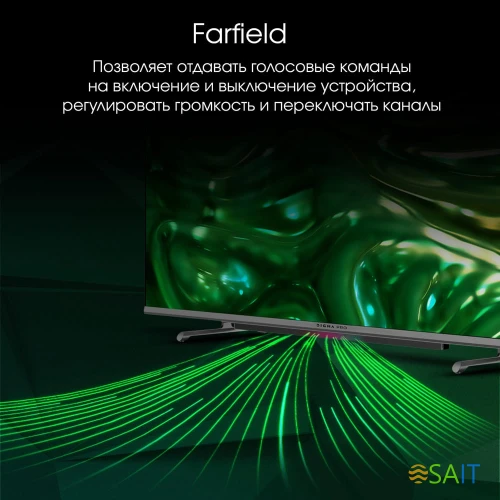 Телевизор QLED Digma Pro 43" QLED 43L Google TV Frameless черный/серебристый 4K Ultra HD 120Hz HSR DVB-T DVB-T2 DVB-C DVB-S DVB-S2 USB WiFi Smart TV