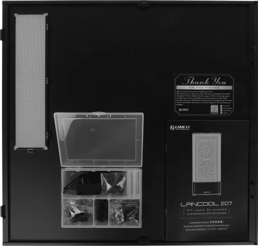 Корпус Lian-Li Lancool 207 черный без БП ATX 4x120mm 2x140mm 2xUSB3.0 audio bott PSU