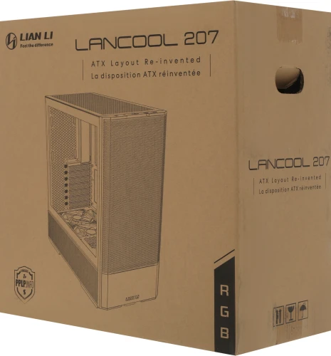 Корпус Lian-Li Lancool 207 черный без БП ATX 4x120mm 2x140mm 2xUSB3.0 audio bott PSU
