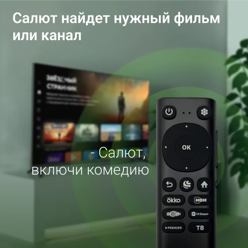 Телевизор LED Digma 65" DM-LED65UBB40 Салют ТВ Frameless Metal черный/черный 4K Ultra HD 60Hz DVB-T DVB-T2 DVB-C DVB-S DVB-S2 USB WiFi Smart TV