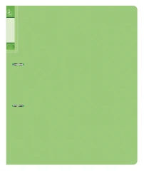 Папка на 2-х D-кольцах Бюрократ Gems GEM0812/2RGRN A4 пластик 0.7мм кор.32мм торц.карм с бум. встав зеленый турмалин