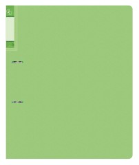 Папка на 2-х D-кольцах Бюрократ Gems GEM0812/2RGRN A4 пластик 0.7мм кор.32мм торц.карм с бум. встав зеленый турмалин