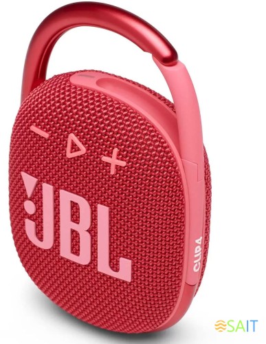 Колонка порт. JBL Clip 4 красный 5W 1.0 BT 15м 500mAh (JBLCLIP4RED)