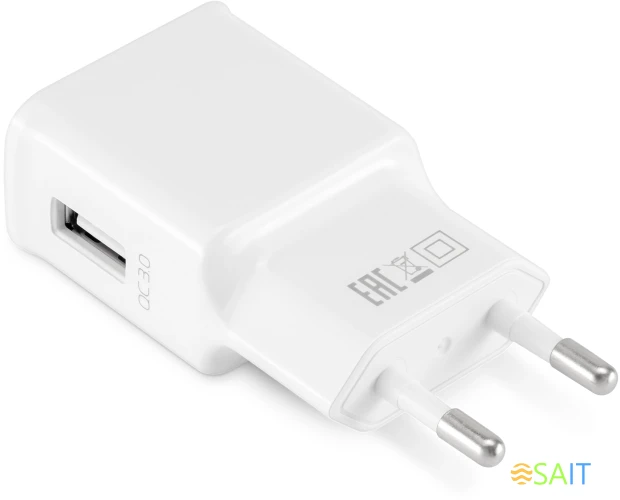 Сетевое зар./устр. Buro TJ-248W 15W 2.4A (QC) USB-A универсальное белый