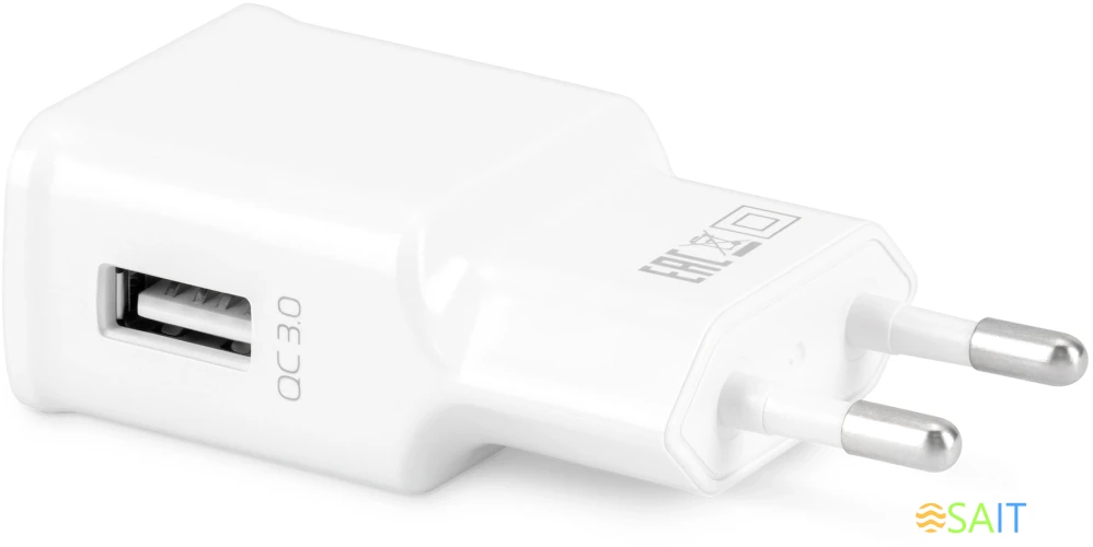 Сетевое зар./устр. Buro TJ-248W 15W 2.4A (QC) USB-A универсальное белый