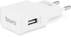 Сетевое зар./устр. Buro TJ-248W 15W 2.4A (QC) USB-A универсальное белый