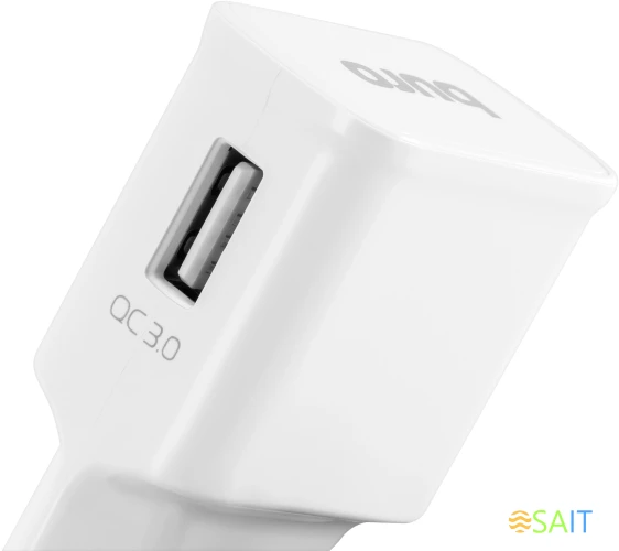 Сетевое зар./устр. Buro TJ-248W 15W 2.4A (QC) USB-A универсальное белый
