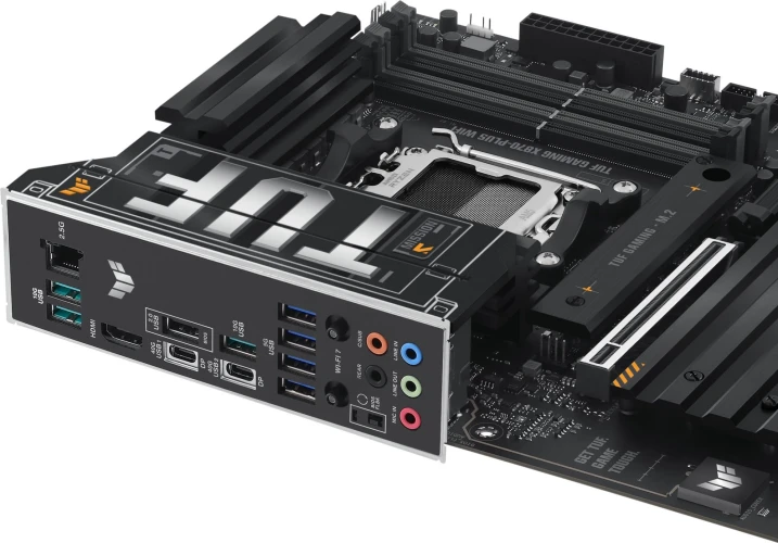 Материнская плата Asus TUF GAMING X870-PLUS WIFI Socket AM5 AMD X870 4xDDR5 ATX AC`97 8ch(7.1) 2.5Gg RAID+HDMI