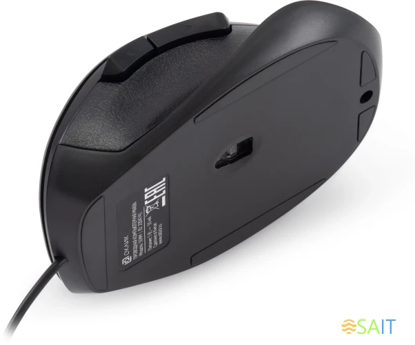 Мышь Оклик 504M черный/серый оптическая (3600dpi) silent USB (6but)