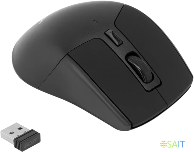 Мышь Acer OMR170 черный оптическая 1600dpi беспров. BT/Radio USB 5but (ZL.MCEEE.00N)