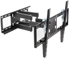 Кронштейн для телевизора Kromax OPTIMA-409 черный 32"-65" макс.45кг настенный поворотно-выдвижной и наклонный