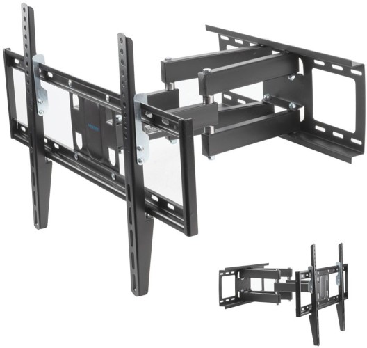 Кронштейн для телевизора Kromax OPTIMA-409 черный 32"-65" макс.45кг настенный поворотно-выдвижной и наклонный