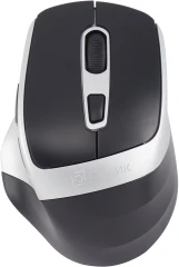 Мышь Оклик 516MW черный/серебристый оптическая 1600dpi silent беспров. BT/Radio USB для ноутбука 6but (1978689)