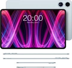 Планшет Teclast T60Plus MT6769 (2.0) 8C RAM6Gb ROM128Gb 11.97" IPS 2000x1200 4G 2Sim Android 14 серый 13Mpix 5Mpix BT WiFi microSD 1Tb 8000mAh