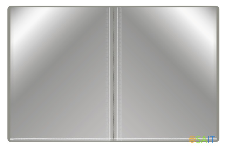 Папка с 40 прозр.вклад. Бюрократ -BPV40GREY A4 пластик 0.65мм торц.карм с бум. встав серый