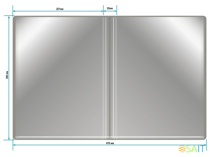 Папка с 40 прозр.вклад. Бюрократ -BPV40GREY A4 пластик 0.65мм торц.карм с бум. встав серый