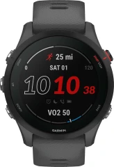Смарт-часы Garmin Forerunner 255 33мм 1.3" корп.черный рем.темно-серый (010-02641-10)