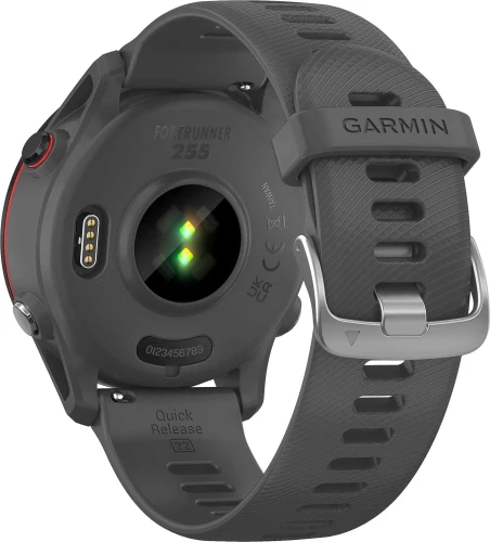 Смарт-часы Garmin Forerunner 255 33мм 1.3" корп.черный рем.темно-серый (010-02641-10)