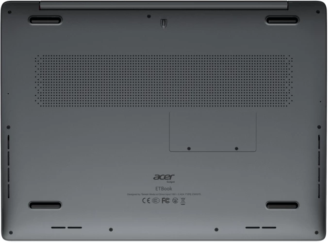 Ноутбук Acer Gadget E10 ETBook Core i3 1220P 16Gb SSD512Gb Intel UHD Graphics 14" IPS WUXGA (2160x1440) Windows 11 Home silver WiFi BT Cam 4000mAh