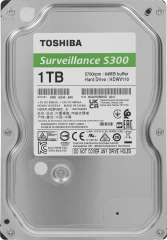 Жесткий диск Toshiba SATA-III 1Tb HDWV110UZSVA Surveillance S300 (5700rpm) 64Mb 3.5"