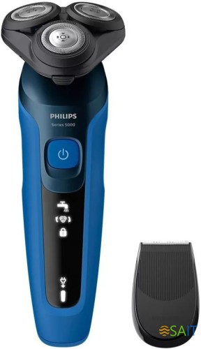 Бритва роторная Philips S5466/17 реж.эл.:3 питан.:аккум. синий/черный