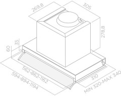 Вытяжка ELICA Elica BOXIN DRY IX/A/60