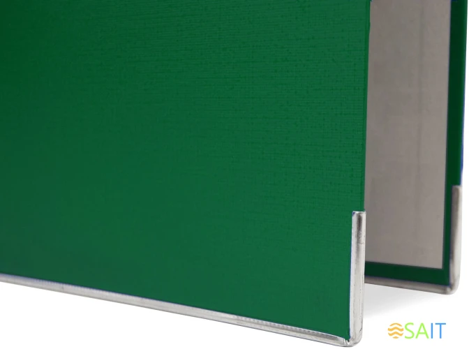 Папка-регистратор Silwerhof A4 50мм ПВХ/бумага зеленый мет.окант. сборная (упак.:2шт)