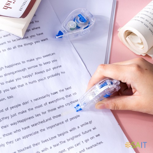 Лента коррект. Deli EH21801 6мх5мм прозрачный корпус белый блистер