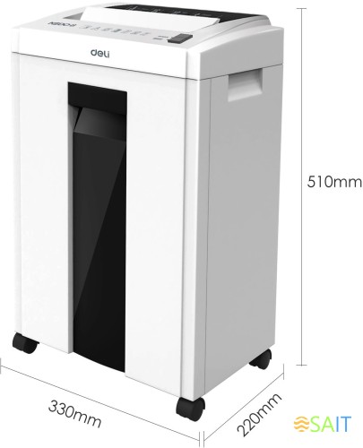 Шредер Deli ET051 белый с автоподачей (секр.P-4) фрагменты 8лист. 16лтр.