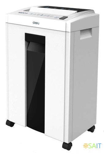 Шредер Deli ET051 белый с автоподачей (секр.P-4) фрагменты 8лист. 16лтр.