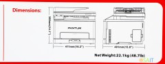 МФУ лазерный Pantum CM1100ADN A4 Duplex Net серый