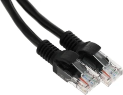 Патч-корд Premier PP12-1M/BK 1000Гбит/с UTP 4 пары cat.5E CCA molded 1м черный RJ-45 (m)-RJ-45 (m)