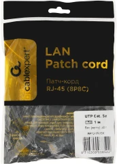 Патч-корд Premier PP12-1M/BK 1000Гбит/с UTP 4 пары cat.5E CCA molded 1м черный RJ-45 (m)-RJ-45 (m)