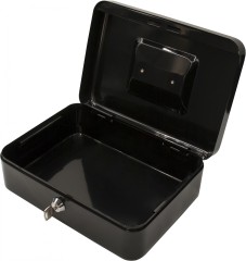 Ящик для денег Silwerhof 90x250x180 черный сталь 1.17кг